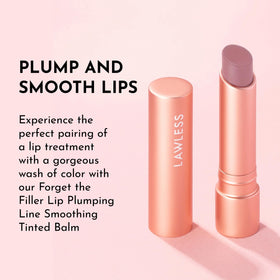 LAWLESS balm in a handbag lifestyle shot for on-the-go touch-up benefit