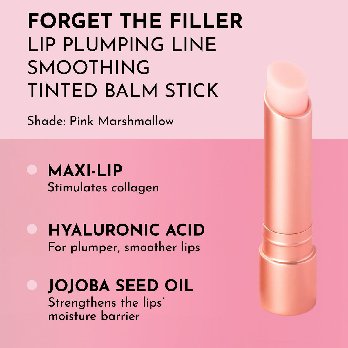LAWLESS close-up of the open Forget the Filler stick texture, showing creamy melty formula for smooth application