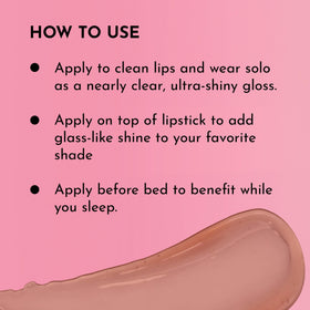 LAWLESS gloss worn by model illustrating instant fullness and everyday wear