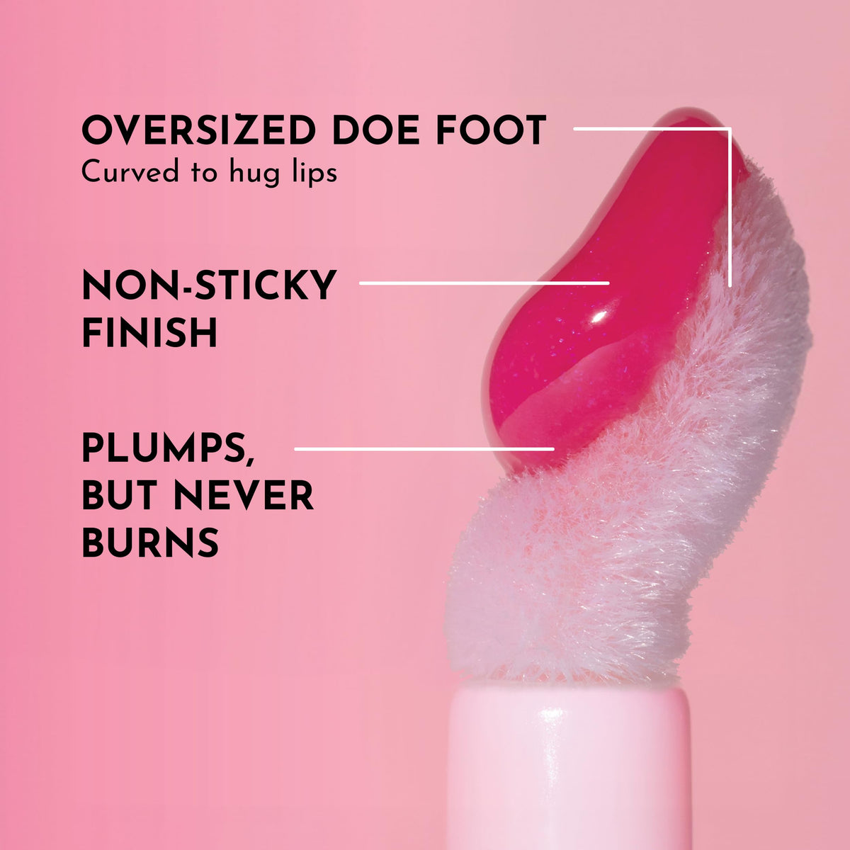 LAWLESS glossy texture swirled on hand showing high-shine, hydrating finish benefit