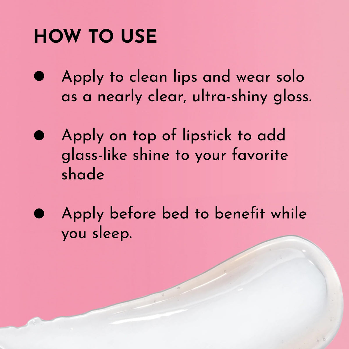 LAWLESS gloss layered over lipstick for glass-like shine benefit