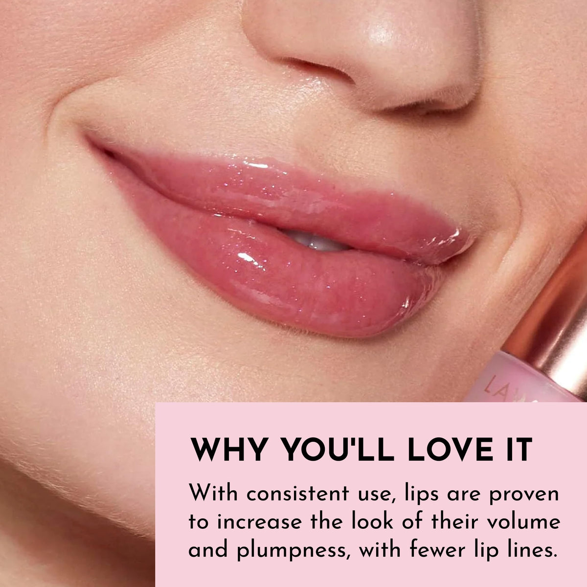 LAWLESS label close-up highlighting peptide and hydrating ingredients benefit