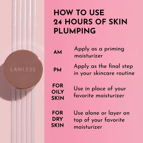 Lawless jar in a makeup bag lifestyle scene showing on-the-go priming benefit