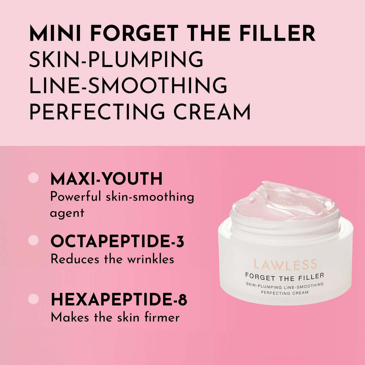 Lawless cream texture close-up showing velvet finish for smoother makeup