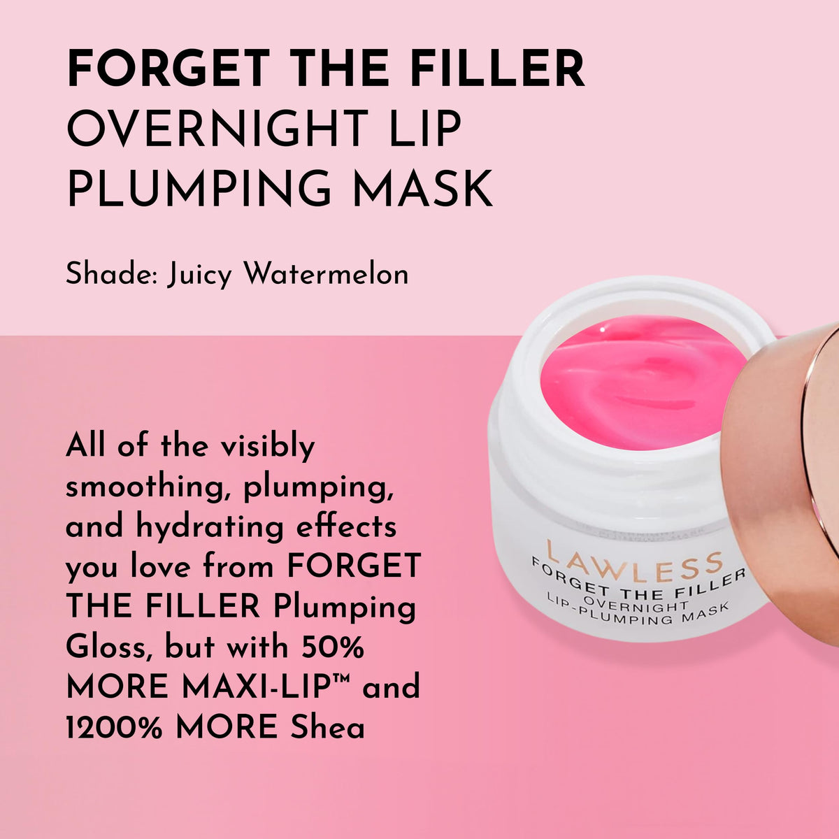 LAWLESS close-up texture of the mask highlighting rich, moisturizing formula