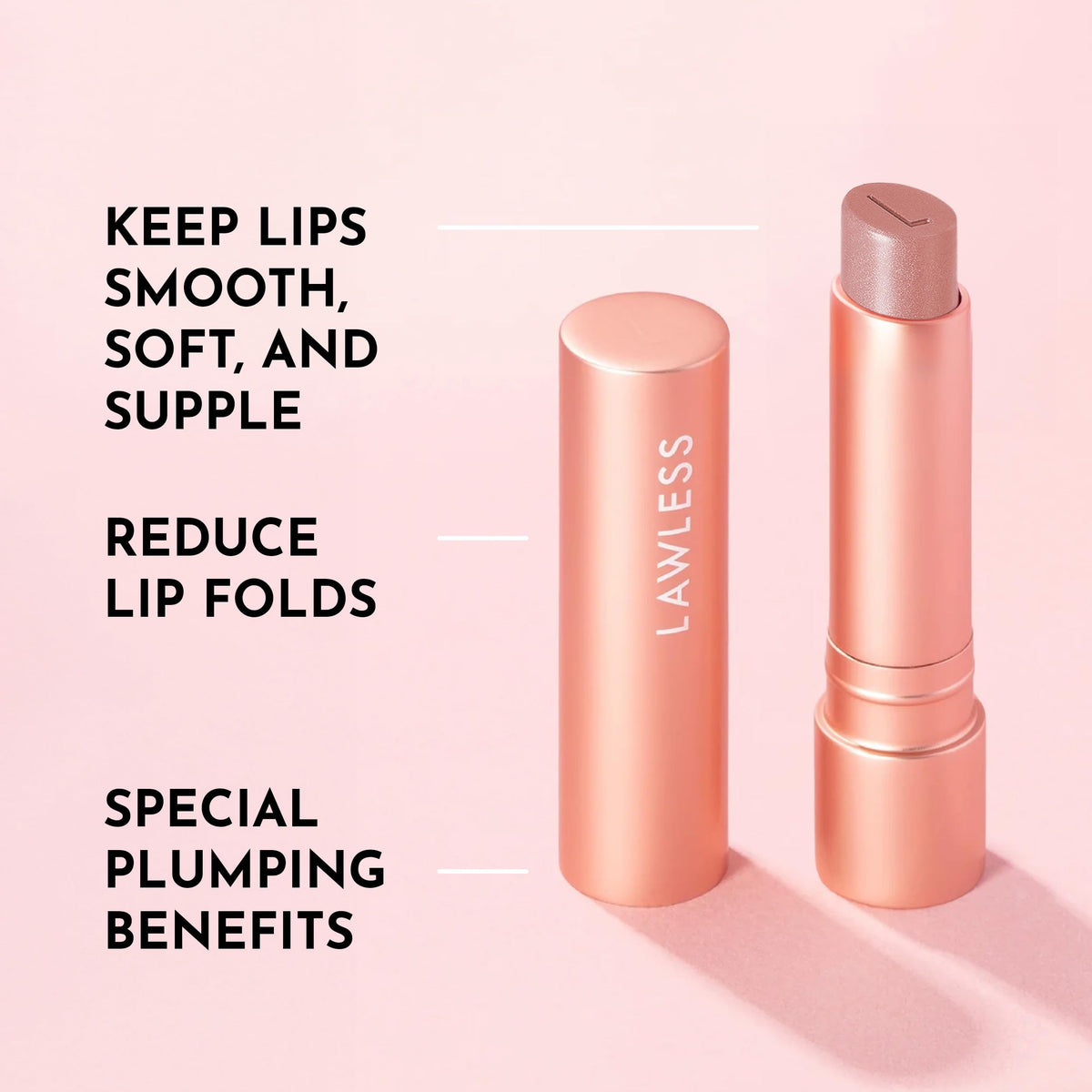Lawless Sweetie texture close-up highlighting smooth, melty formula benefit