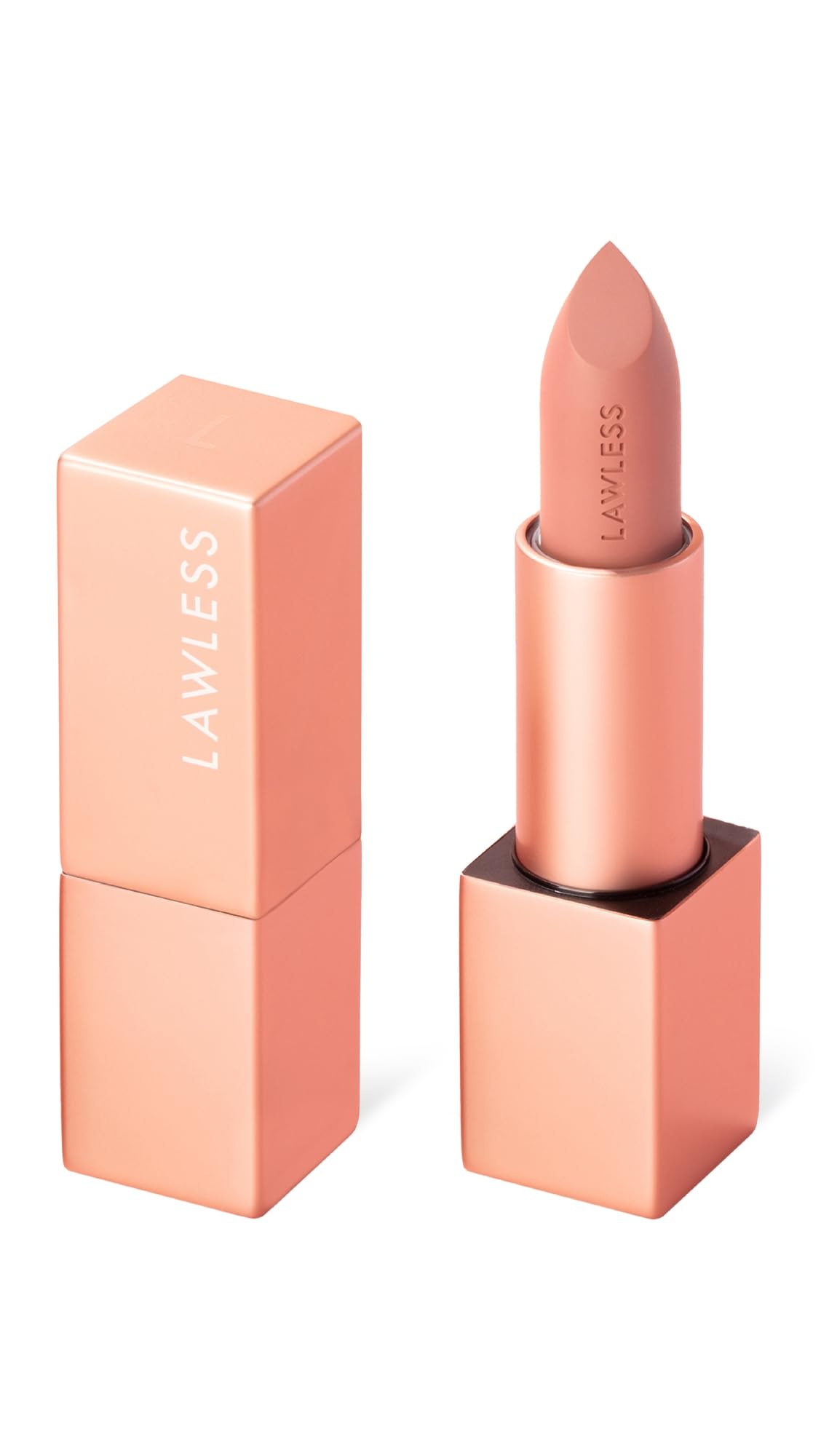 Lawless front packaging showing lipstick tube and shade Wedding Day, portable benefit
