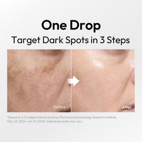 LAYERLAB dropper releasing serum texture demonstrating lightweight absorption and glide