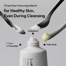 LAYERLAB thick foam lather on hand demonstrating soft cleansing