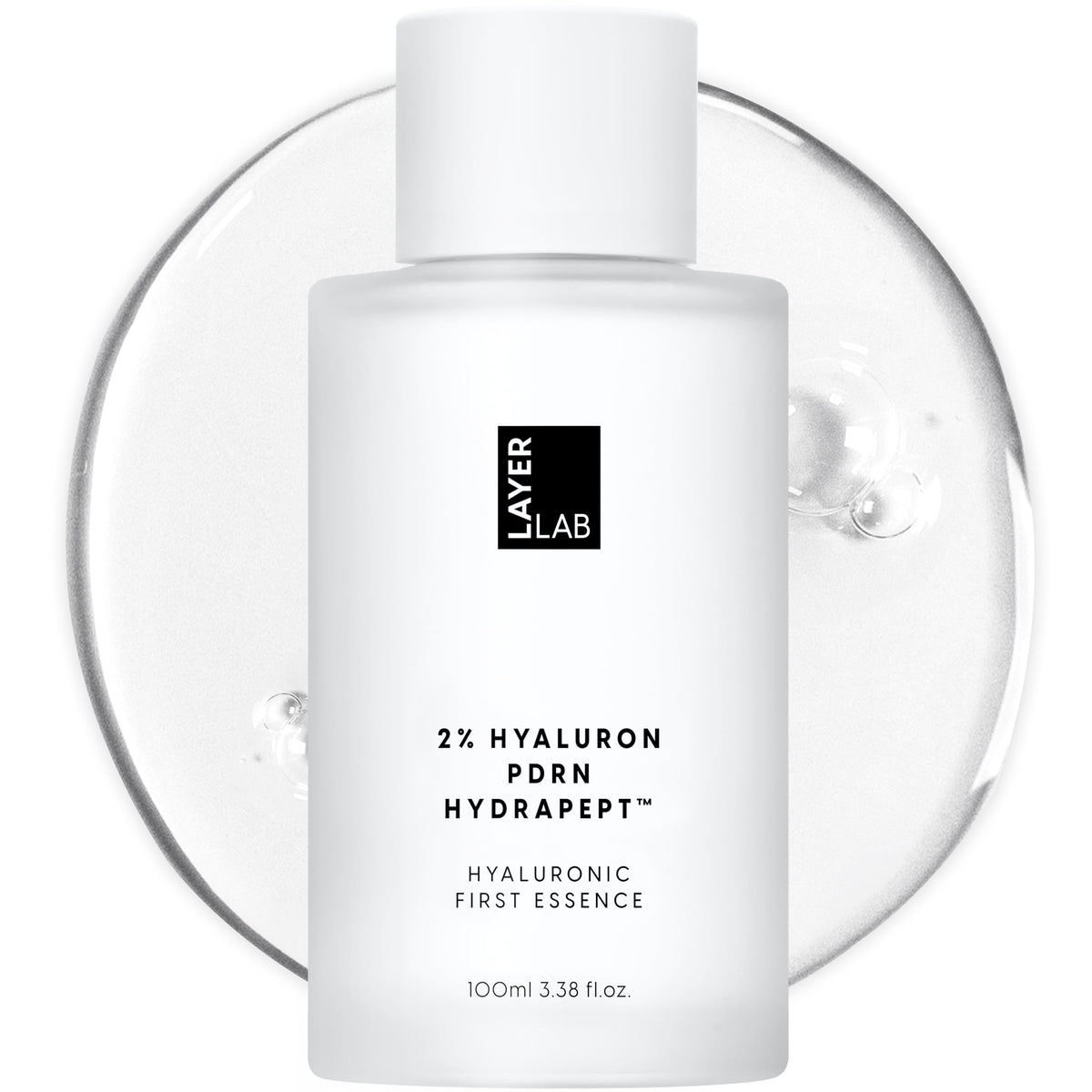 LAYERLAB front bottle showing clean packaging and hydration benefits