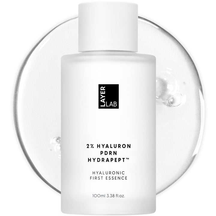 LAYERLAB front bottle showing clean packaging and hydration benefits
