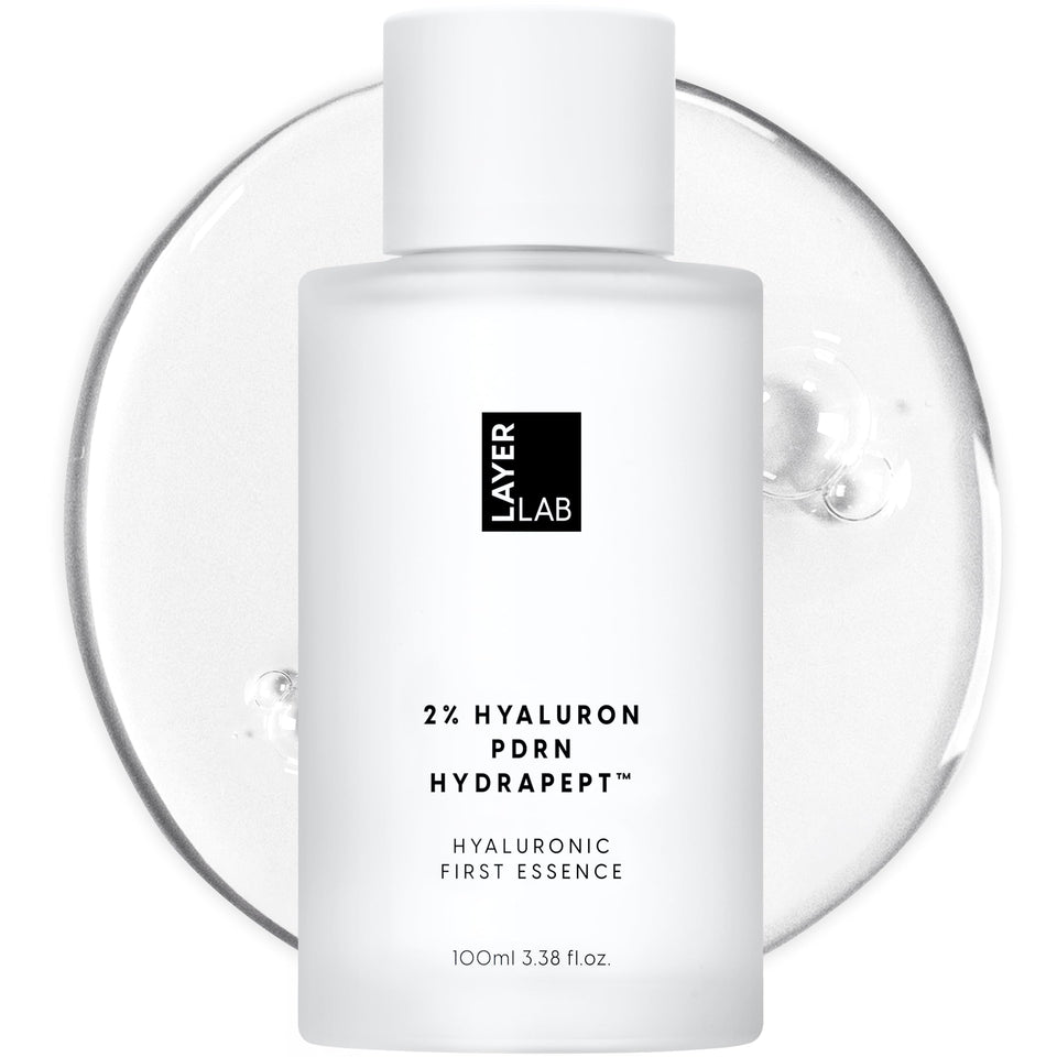 LAYERLAB front bottle showing clean packaging and hydration benefits
