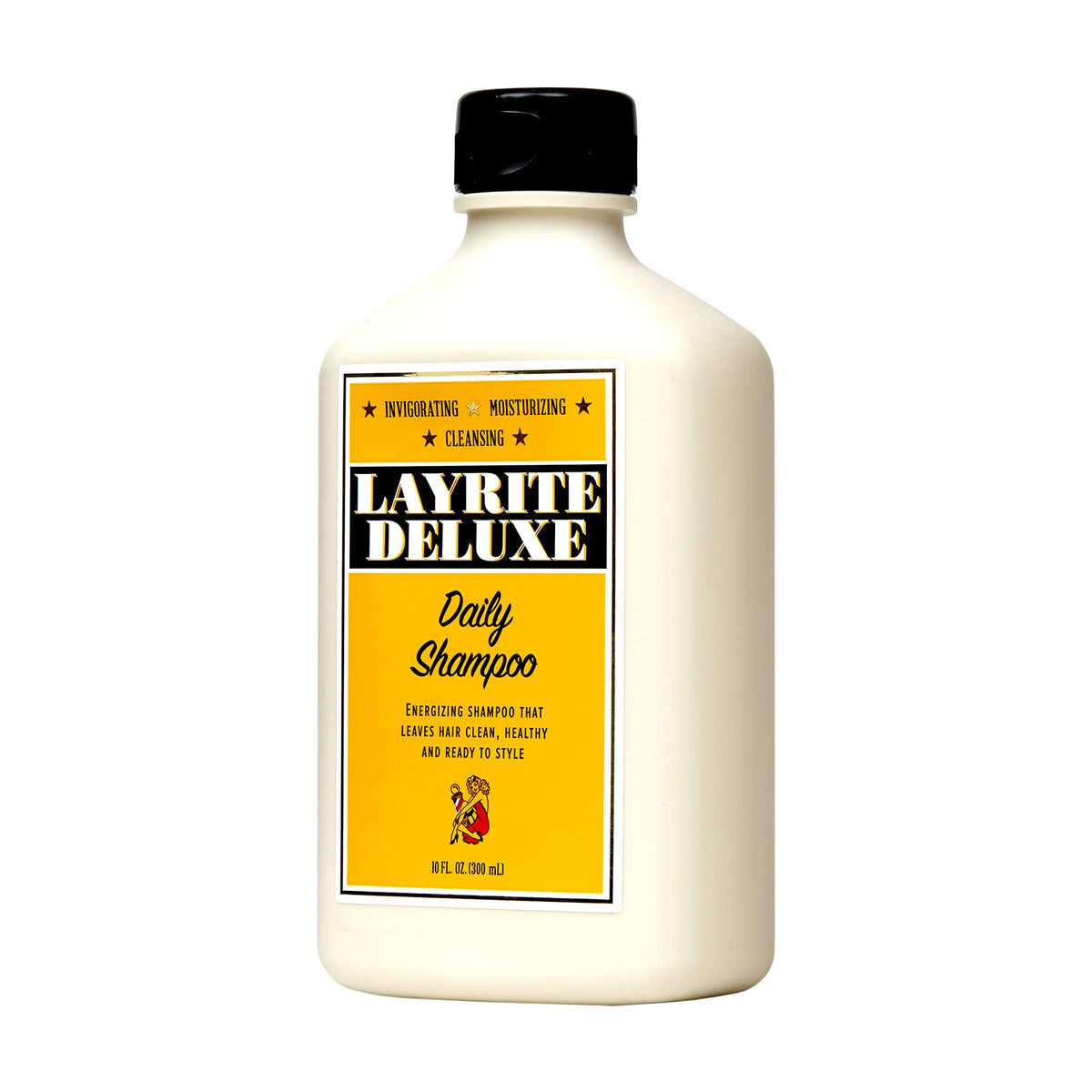Layrite Daily Shampoo lather on hands demonstrating rich foam and easy residue removal