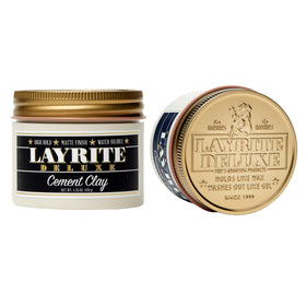 Layrite Deluxe Cement Clay clay texture close-up revealing matte grip and visible thickness