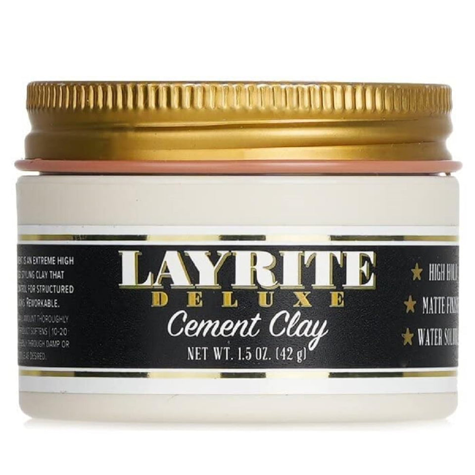 Layrite deluxe cement front jar showing label and compact size for travel