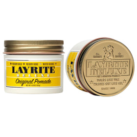 Layrite texture close-up cream-like pomade showing easy spread benefit