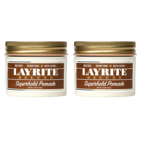 Layrite Deluxe Superhold front tin showing label and scent benefits