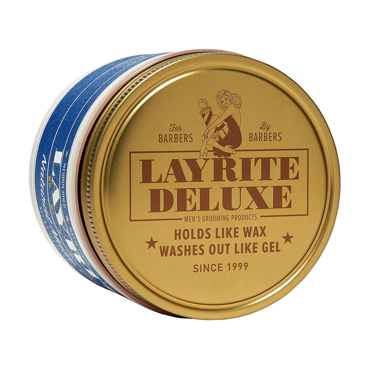 Hand applying Layrite Natural Matte showing quick application and flexible hold