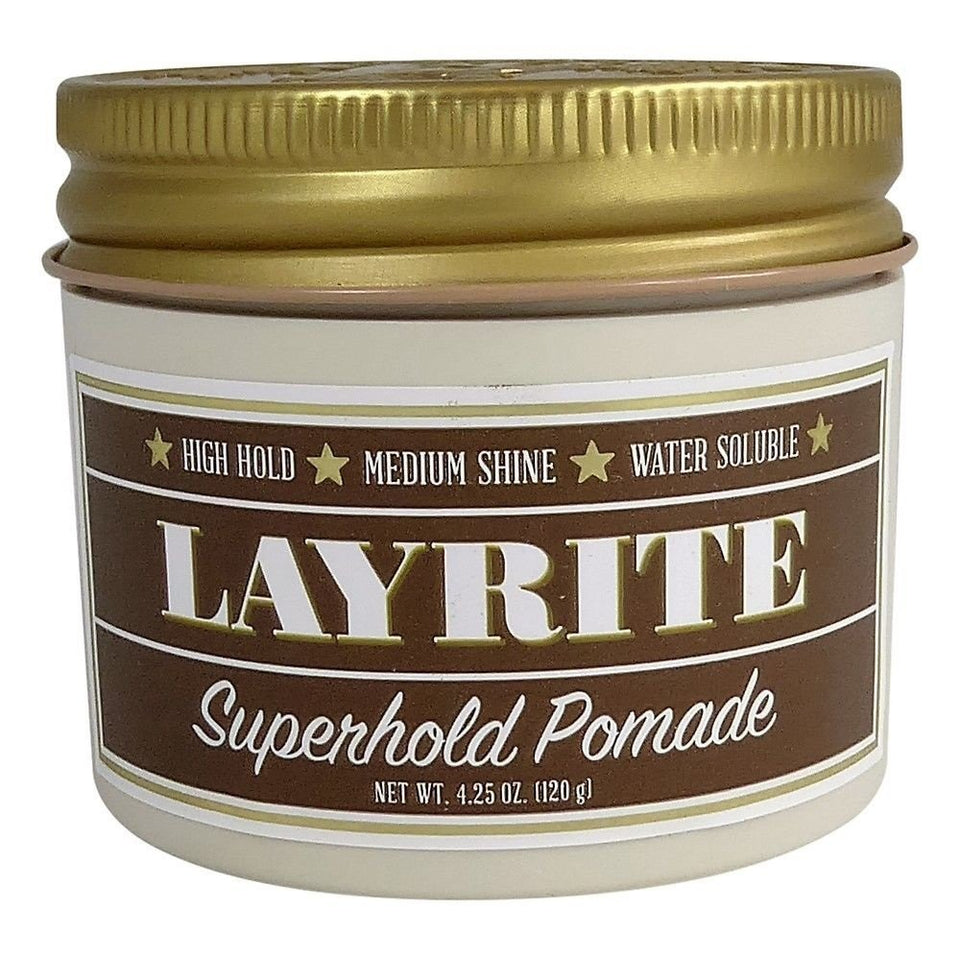 Layrite jar front view showing label and strong hold promise
