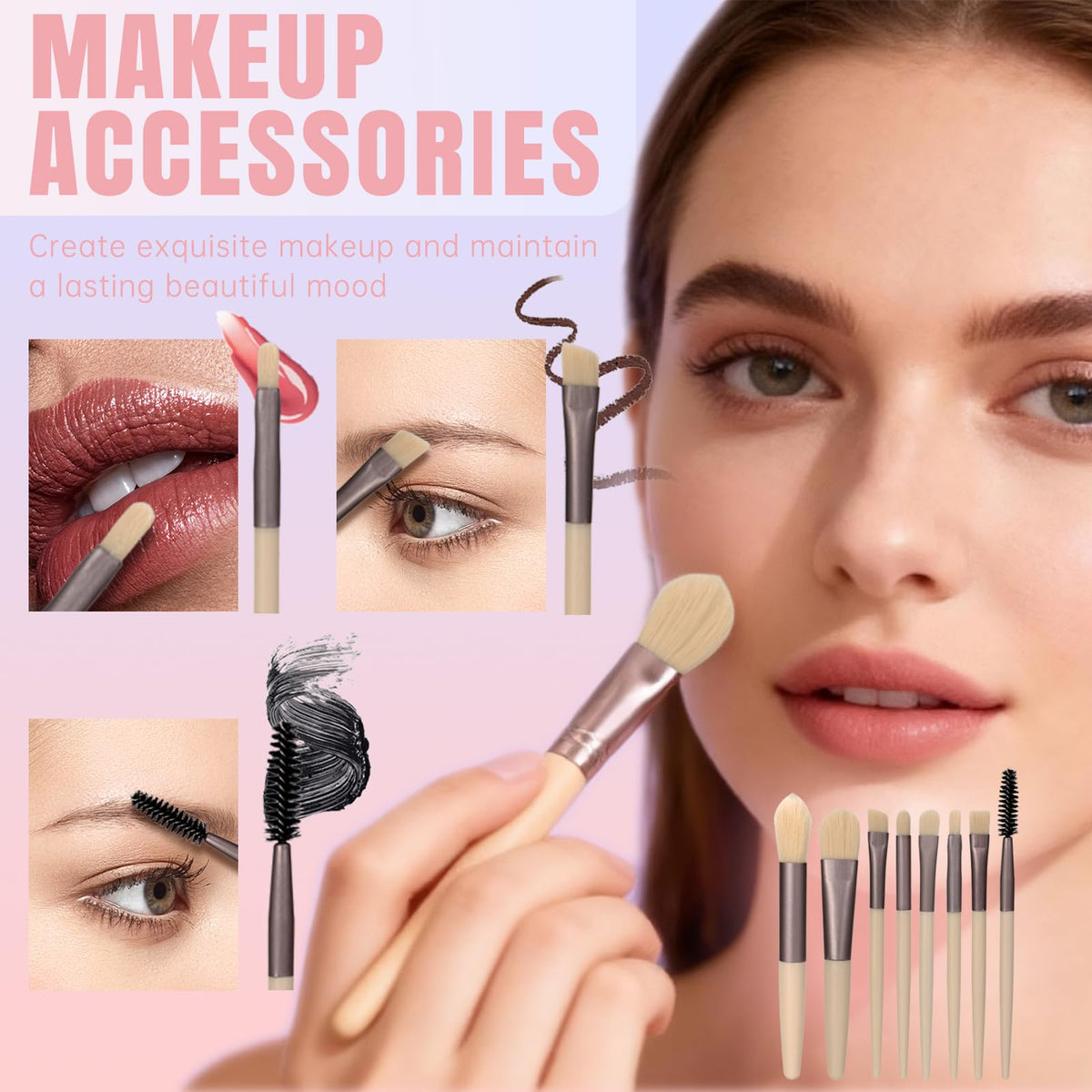 LAZORA foundation and concealer closeup showing blendable coverage for even skin