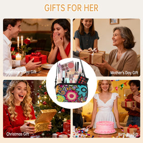 LAZORA lifestyle flatlay on vanity showing ready-to-gift presentation