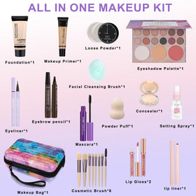 LAZORA open palettes display multiple shades and finishes for versatile teen and beginner looks