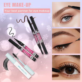 LAZORA teen applying makeup smiling to show ease of use and confidence boost