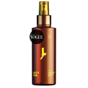 Lazy Tan front bottle showing product branding and easy spray use