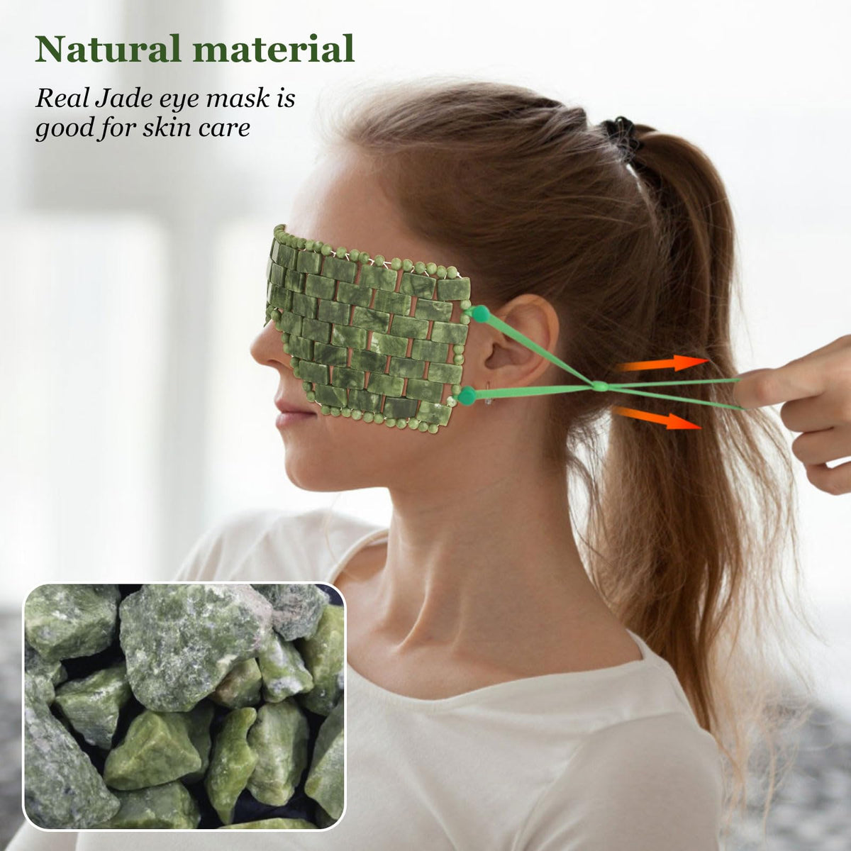 LazyGa mask held in hand to show size and portable convenience benefit