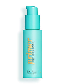 LBLA BEAUTY front bottle image showing label and professional primer benefits