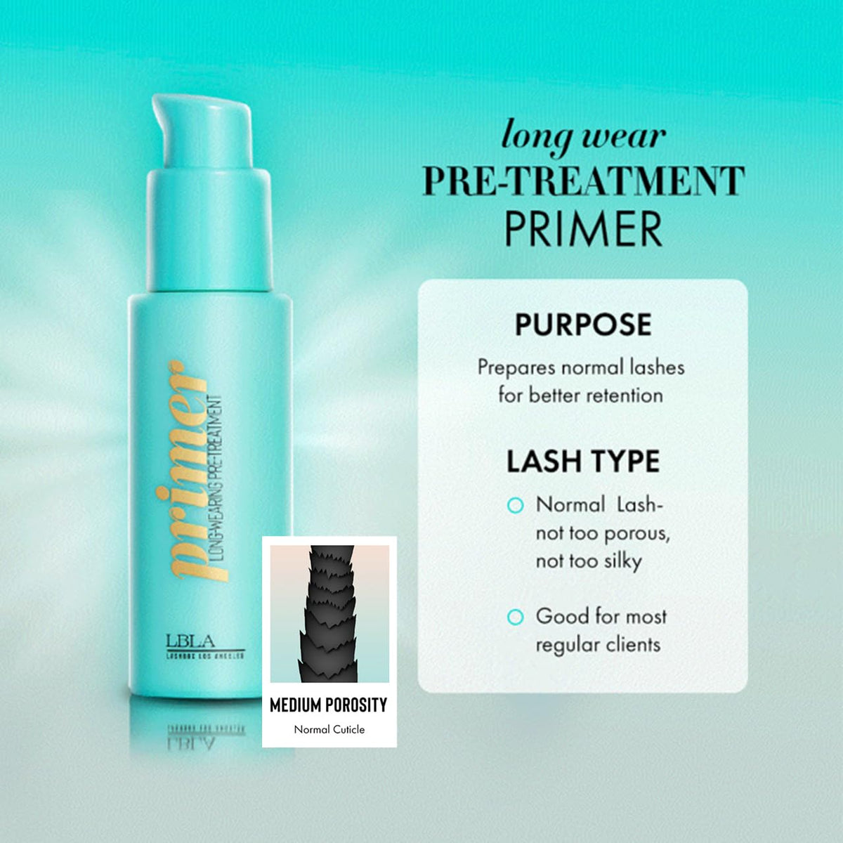 LBLA BEAUTY close-up of primer texture highlighting gentle, non-drying formula