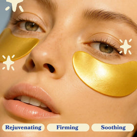 LE GUSHE open jar with patches visible illustrating quantity and hydration serum