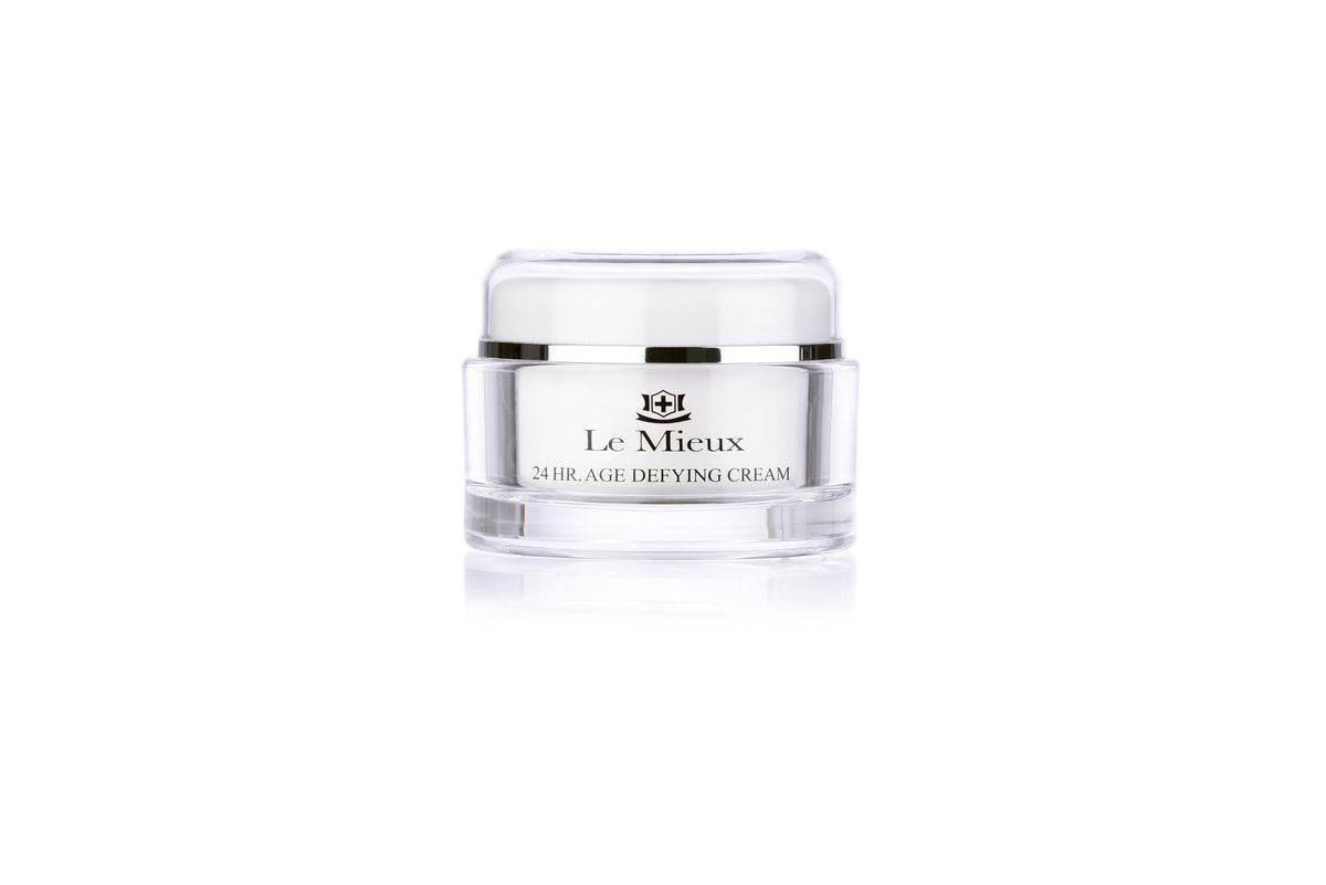 Le Mieux jar front view showing elegant label and size benefit