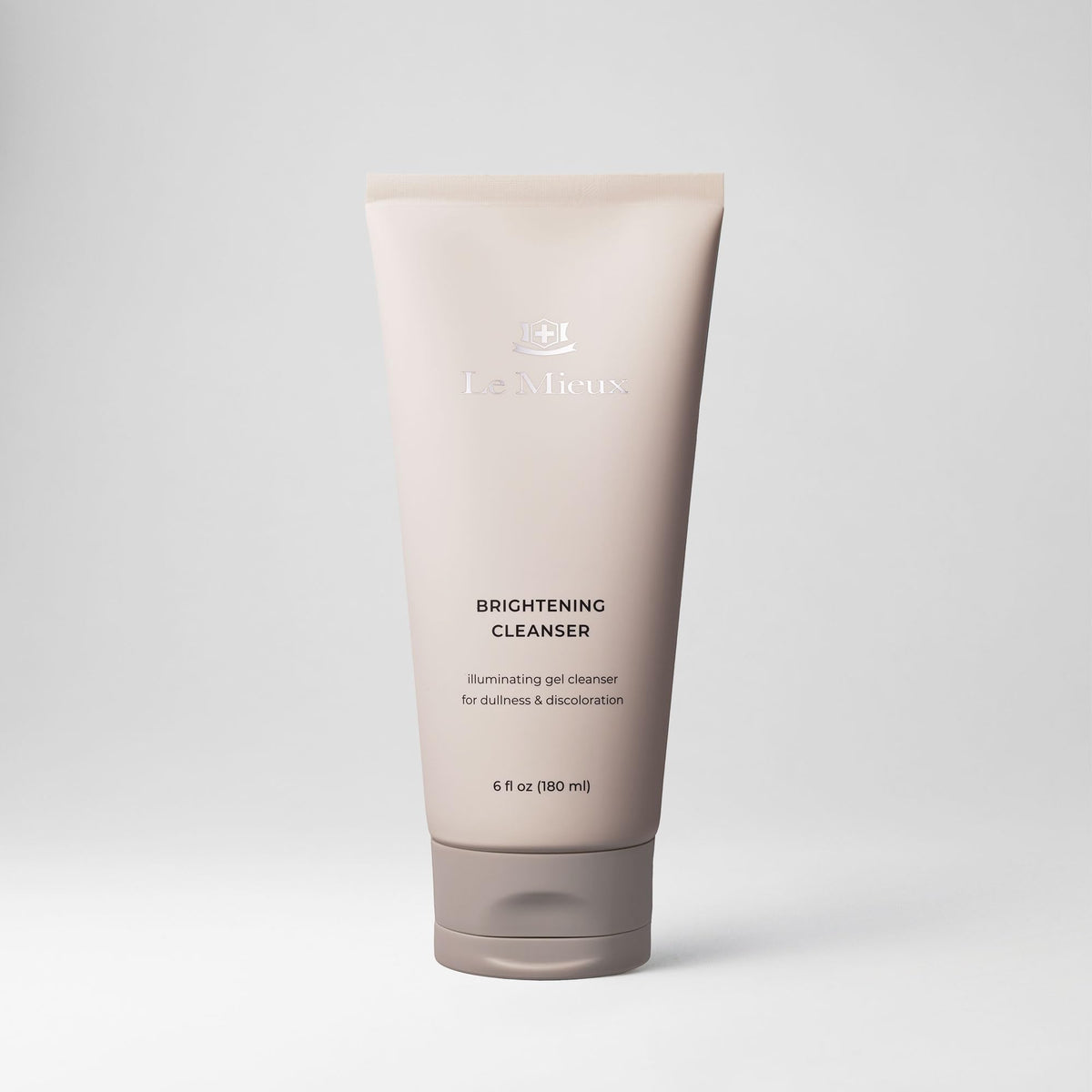 Le Mieux label detail highlighting active ingredients and scent