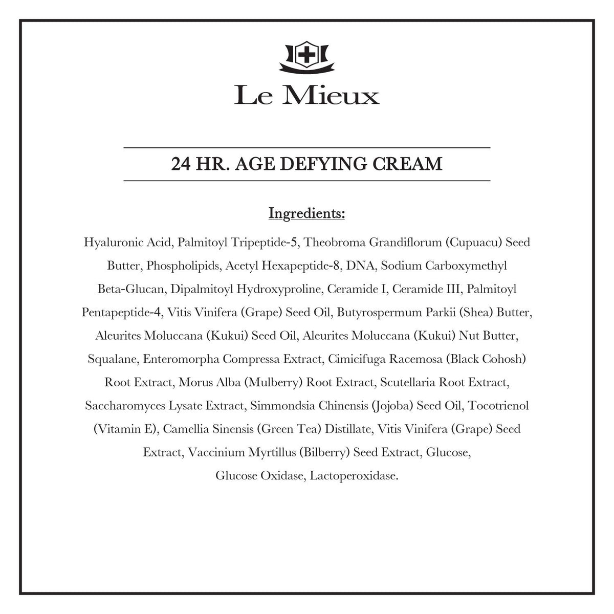 Le Mieux jar beside ruler showing 52 ml size and travel-friendly