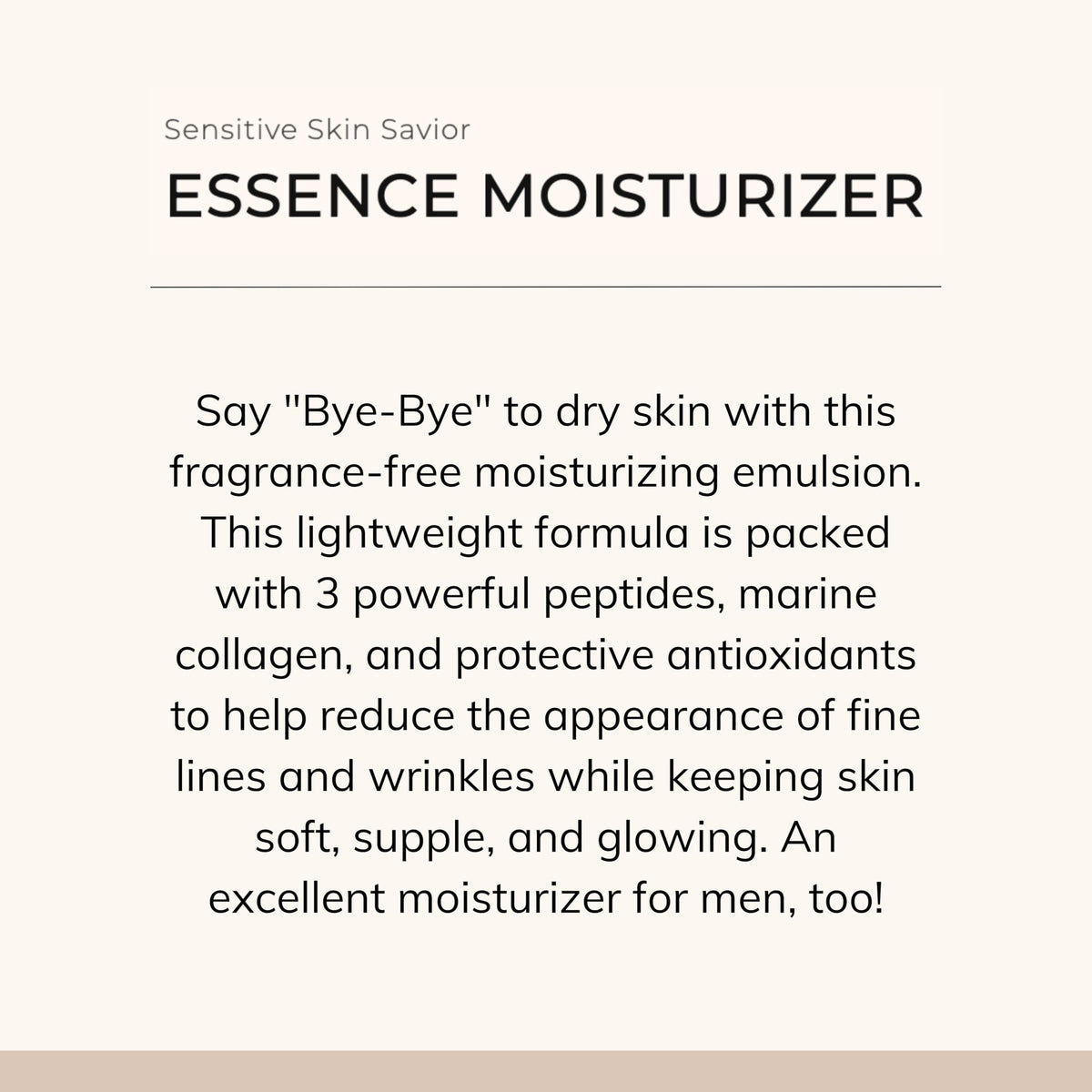 Le Mieux pump dispensing emulsion, highlights easy controlled application benefit