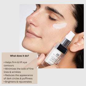 Le Mieux cream texture close-up highlighting lightweight hyaluronic base and smooth finish