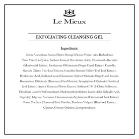 Le Mieux gel texture on fingertip showing lightweight feel and spreadability