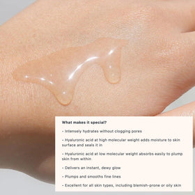 Le Mieux dropper dispensing serum illustrating precise application and lightweight feel