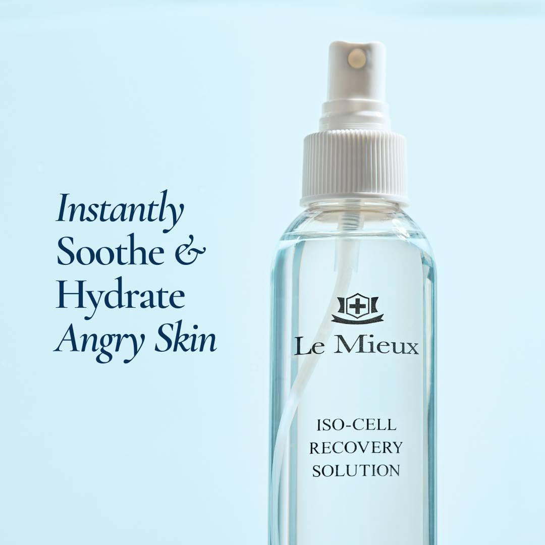 Le Mieux IsoCell label close-up highlighting minerals and amino acids benefit