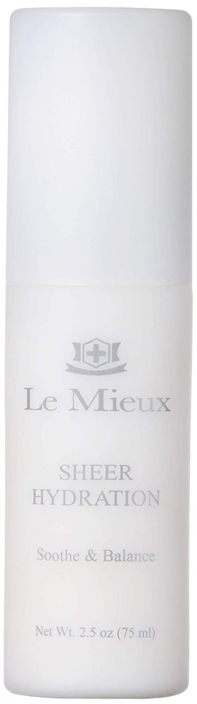 Le Mieux jar front view showing label and lightweight design for daily hydration