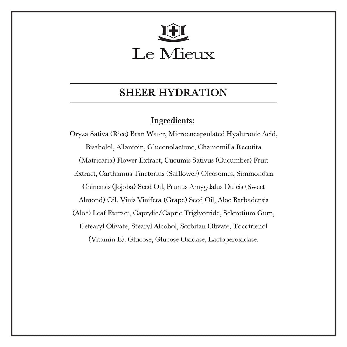 Le Mieux whipped gel texture close-up illustrating fast-absorbing, non-greasy hydration