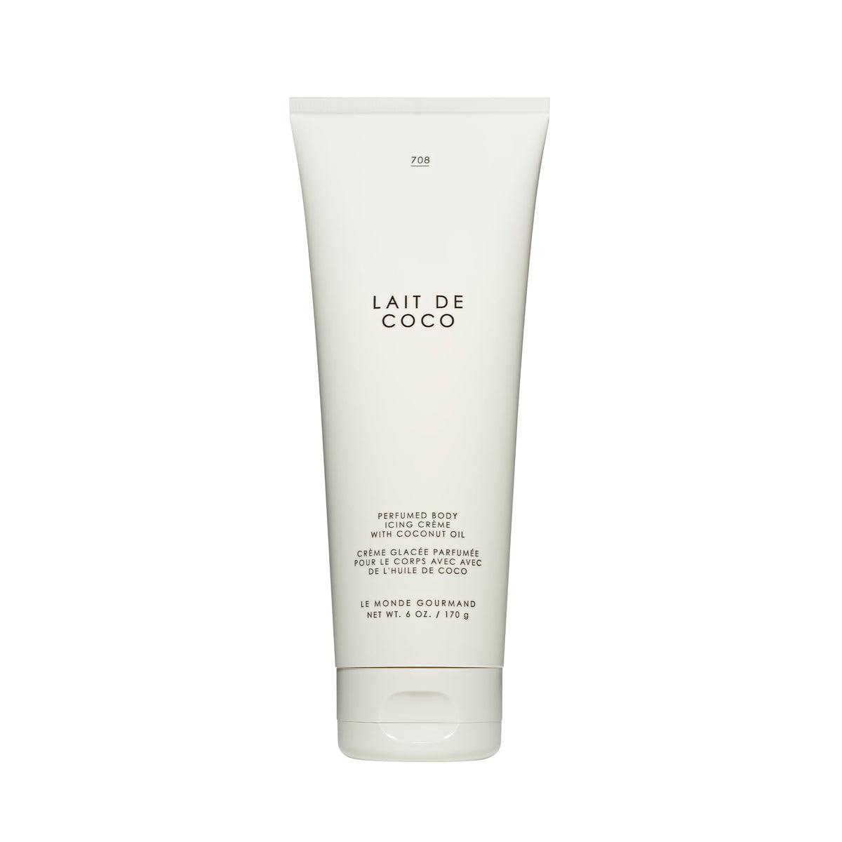 Le Monde Gourmand front tub showing label and 6 fl oz size benefit