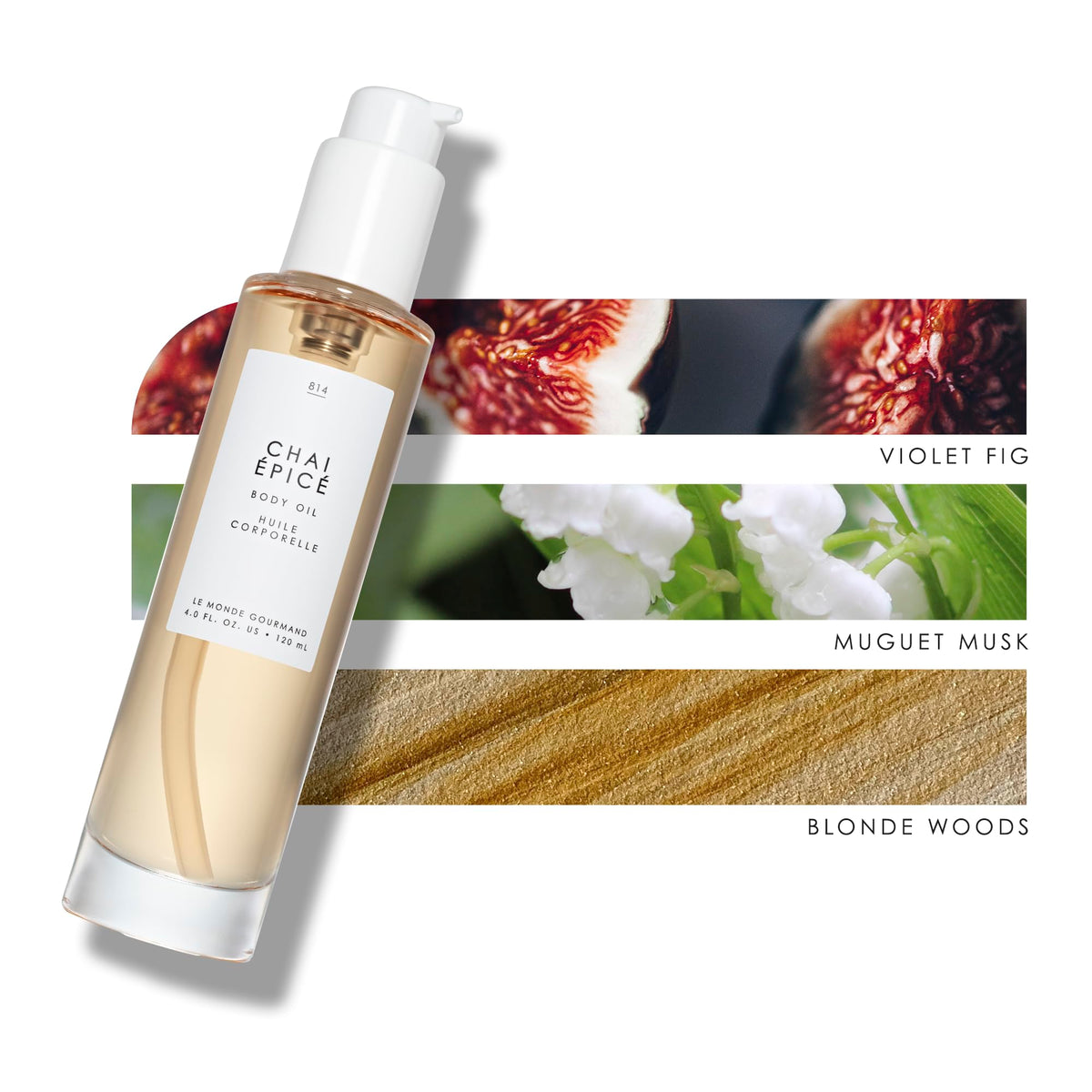 Le Monde Gourmand oil texture on palm demonstrating light absorption and glow
