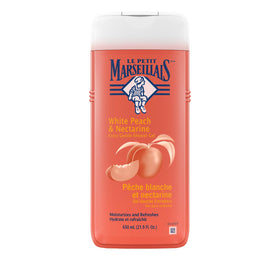Le Petit Marseillais front label bottle showing product identity and size benefit