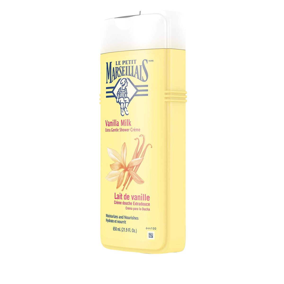 Le Petit Marseillais pouring cream into hand demonstrating rich lather benefit