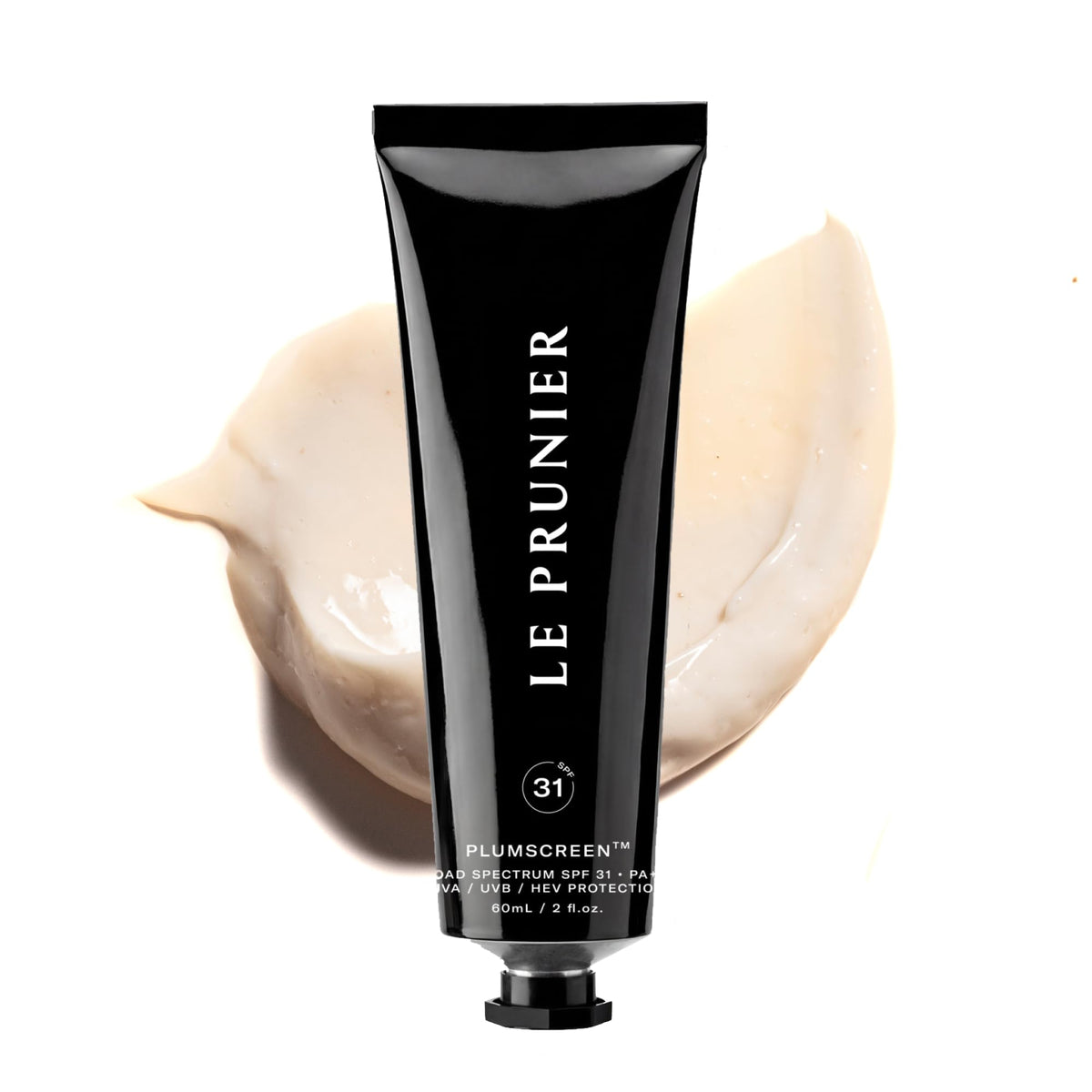 Le Prunier front packaging showing product and SPF benefit