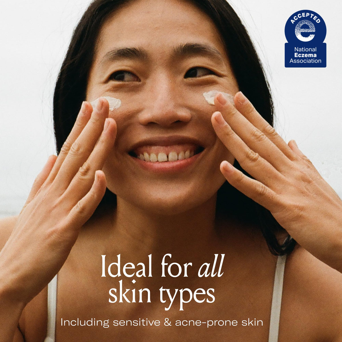 Le Prunier applied under makeup for smooth, non-pilling finish