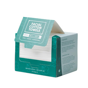 Le Visage front packaging showing 50 towels and brand benefits