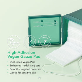 LEADERS smooth pad soaked in serum showing lightweight fast absorption
